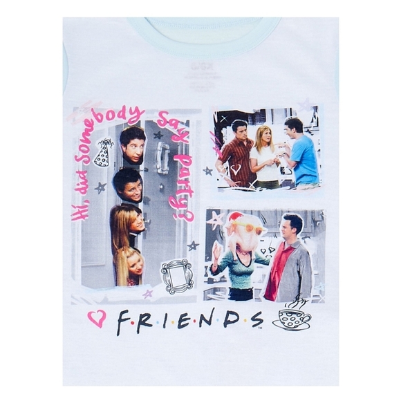 NWT Friends Girls' Pajamas Set, 2-Piece - Picture 2 of 3